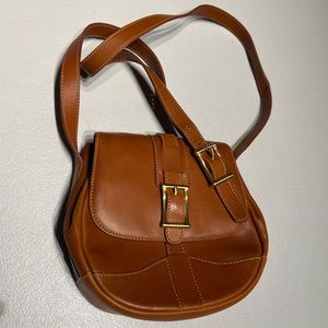 Gucci Leather Small Crossbody Purse 007 - 4060216 Brown Gold Trim